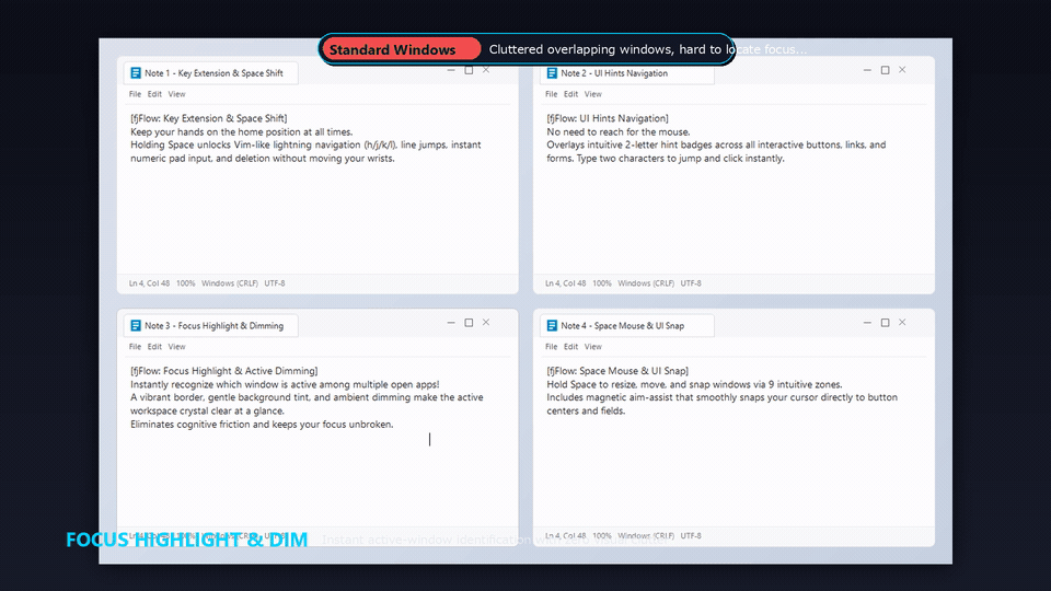 Ambient Dimming (Focus Highlight) Live Demo in FJ Flow