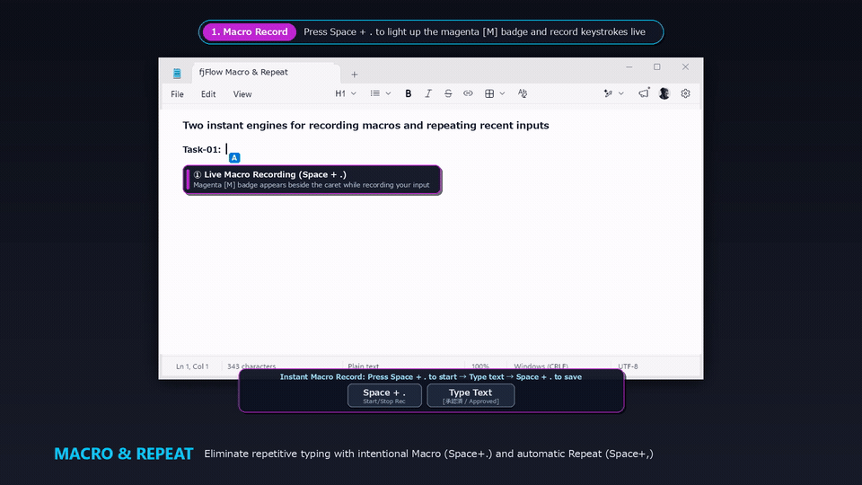 Smart Repeat & Instant Macro Live Demo